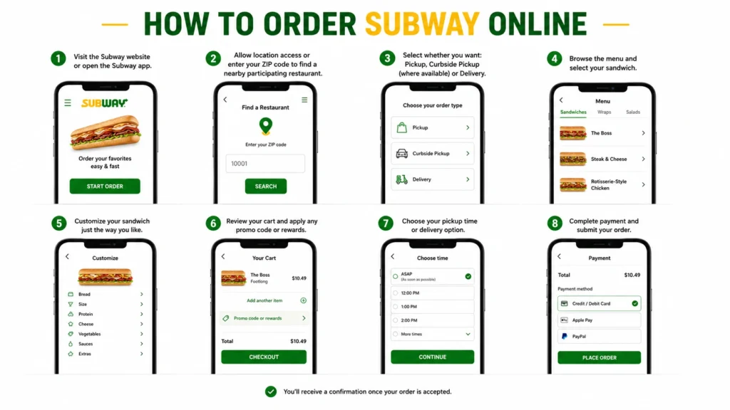 How to Order Subway Online