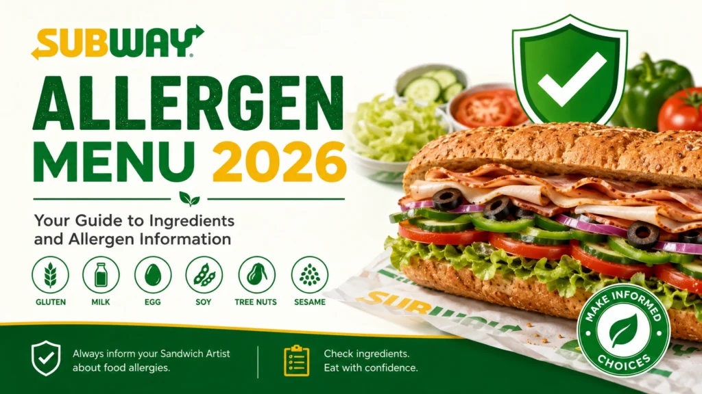 subway allergen menu