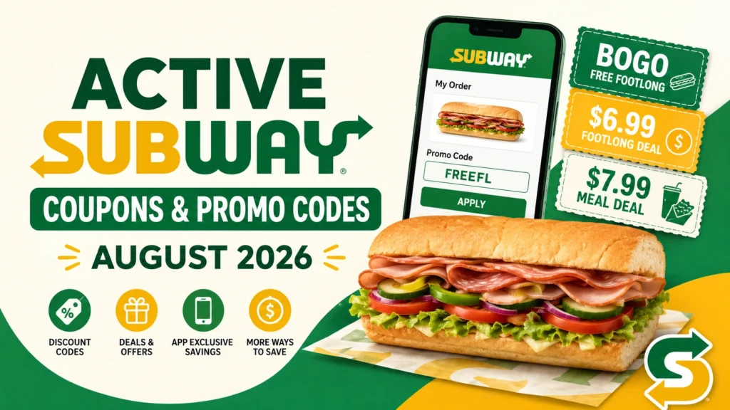 Active Subway Coupons & Promo Codes
