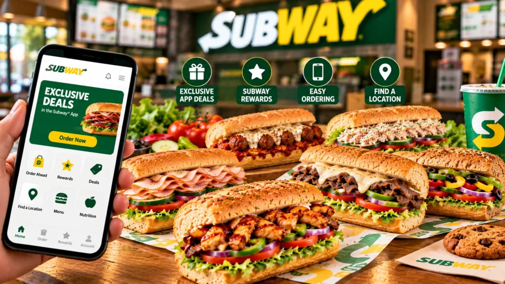 Subway Sub of the Day deals summary.