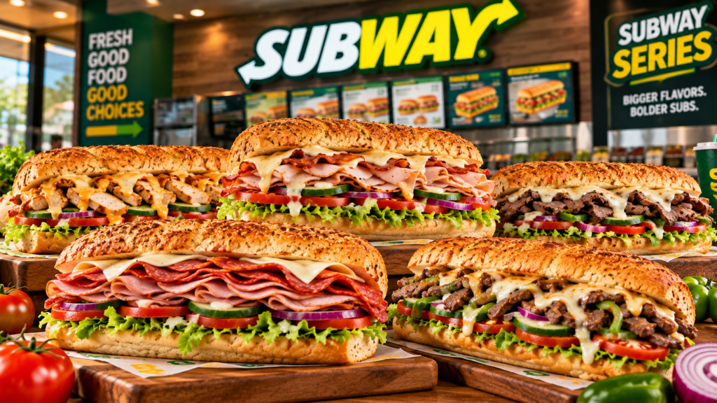 Subway Series sandwiches with premium meats.