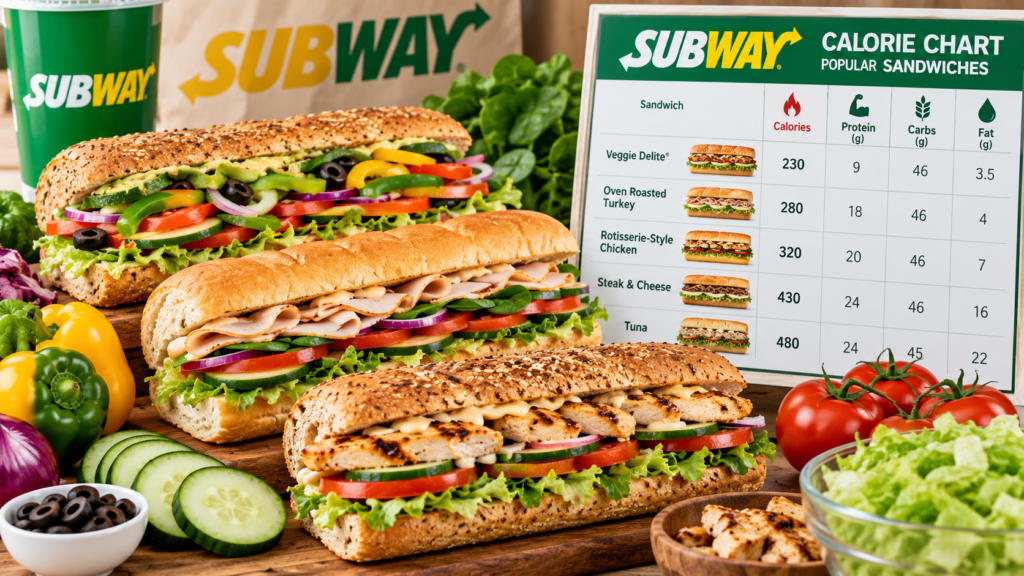 Subway steak and beef sandwiches with cheese and vegetables.
